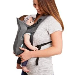 Evenflo Breathable Infant Carrier -Megababies USA 08911254 4 BreathableCarrier GreyGhevron FacingIn Side