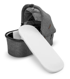 UPPAbaby Mattress Cover For Bassinet (2024-later) -Megababies USA 0902 BMC WW WHT w0903 BAS GRY