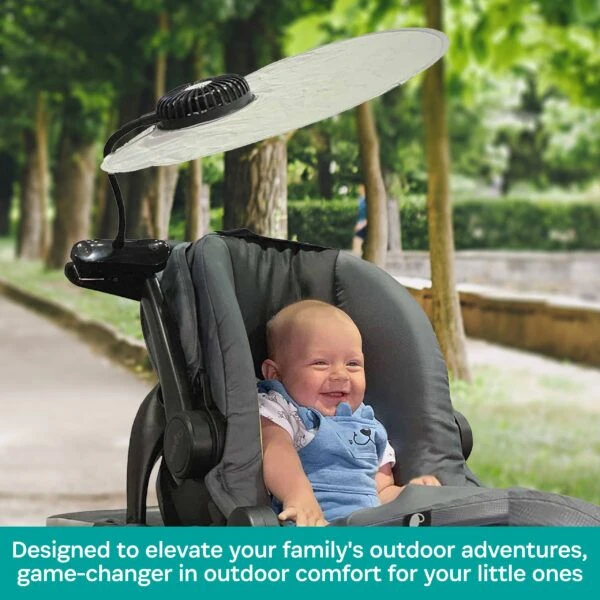 KidCo Stroller Coolshade Sunshade + Fan 1 KidCo Stroller Coolshade Sunshade + Fan