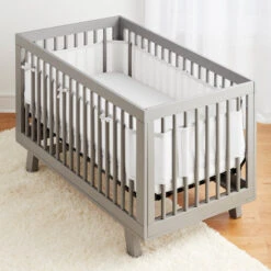 BreathableBaby Classic Mesh Liner For Full-Size Cribs (Covers 3 Or 4 Sides)