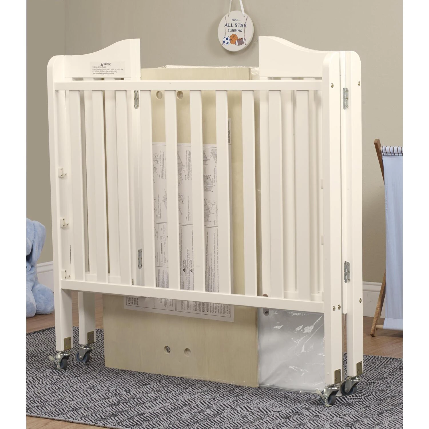 Orbelle Noa (Curved) Mini Portable Crib + Free 3" Mattress 10 Orbelle Noa (Curved) Mini Portable Crib + Free 3" Mattress - Image 10