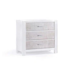 Natart Rustico Moderno 3 Drawer Dresser -Megababies USA 15533 03 rusticomoderno 3 drawer dresser white white bark 94712.1601713104