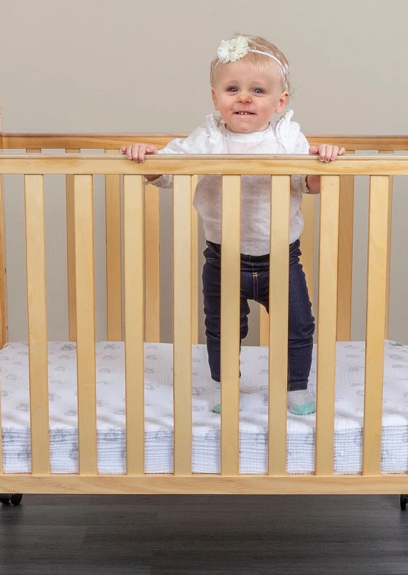 Fizzy 3 Level (Flat) Portable Crib + Free 3" Mattress 5 Fizzy 3 Level (Flat) Portable Crib + Free 3" Mattress - Image 5