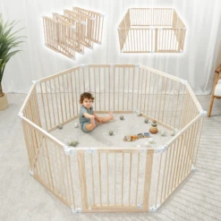 Comfy Cubs Playpen Gate For Toddler And Babies