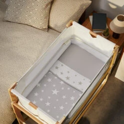 Snuz Pod4 3-Peice Bedding Set -Megababies USA 2.Greystar greysheet3pc