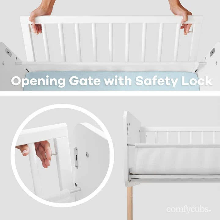 Comfy Cubs Wooden Bassinet Bedside Sleeper 5 Comfy Cubs Wooden Bassinet Bedside Sleeper - Image 5