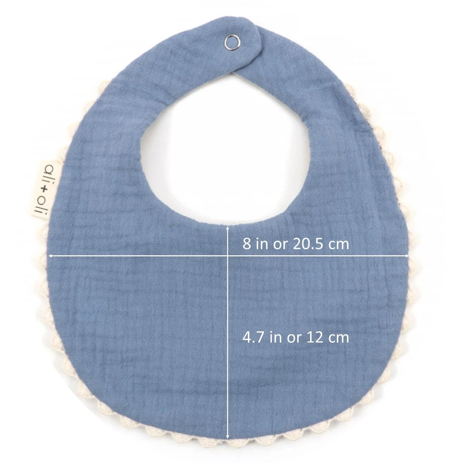 Ali+Oli Muslin Cotton Double Sided Baby Bib 12 Ali+Oli Muslin Cotton Double Sided Baby Bib - Image 12