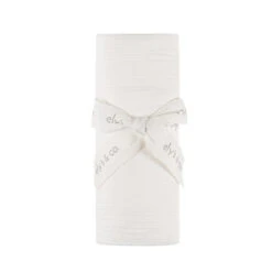 Ely's & Co. Cotton Muslin Swaddle Blanket With Scallop Trim
