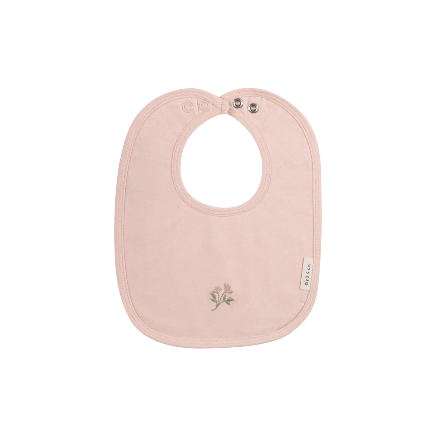 Ely's & Co. Embroidered Cotton Bib 1 Ely's & Co. Embroidered Cotton Bib