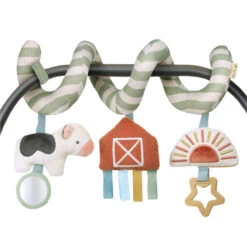 Itzy Ritzy Spiral Car Seat Activity Toy -Megababies USA 303101541 Itzy Ritzy Itzy Bitzy Spiral Farm 03