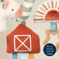 Itzy Ritzy Spiral Car Seat Activity Toy -Megababies USA 303101541 Itzy Ritzy Itzy Bitzy Spiral Farm 05