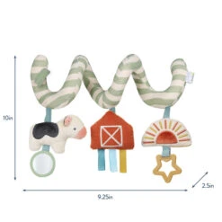 Itzy Ritzy Spiral Car Seat Activity Toy -Megababies USA 303101541 Itzy Ritzy Itzy Bitzy Spiral Farm 07