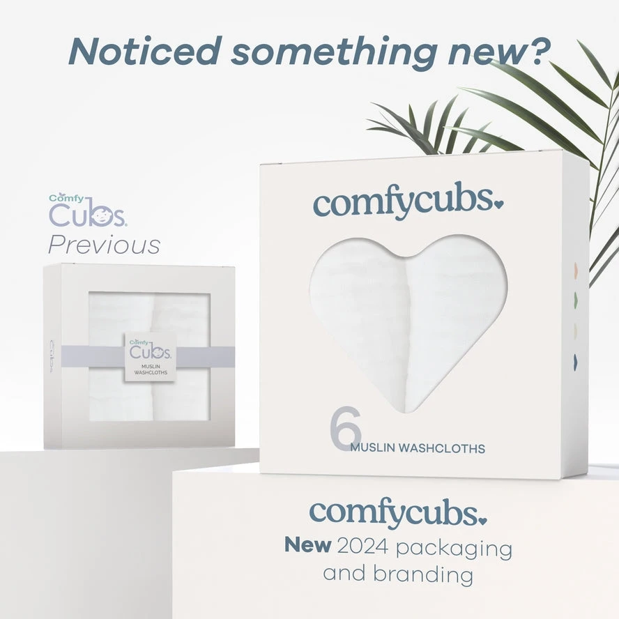 Comfy Cubs Muslin Cotton Baby Washcloths 5 Comfy Cubs Muslin Cotton Baby Washcloths - Image 5