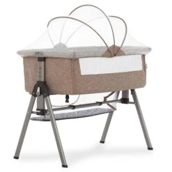 Dream On Me Lotus Bassinet And Bedside Sleeper -Megababies USA 388 BROWN 01 Silo