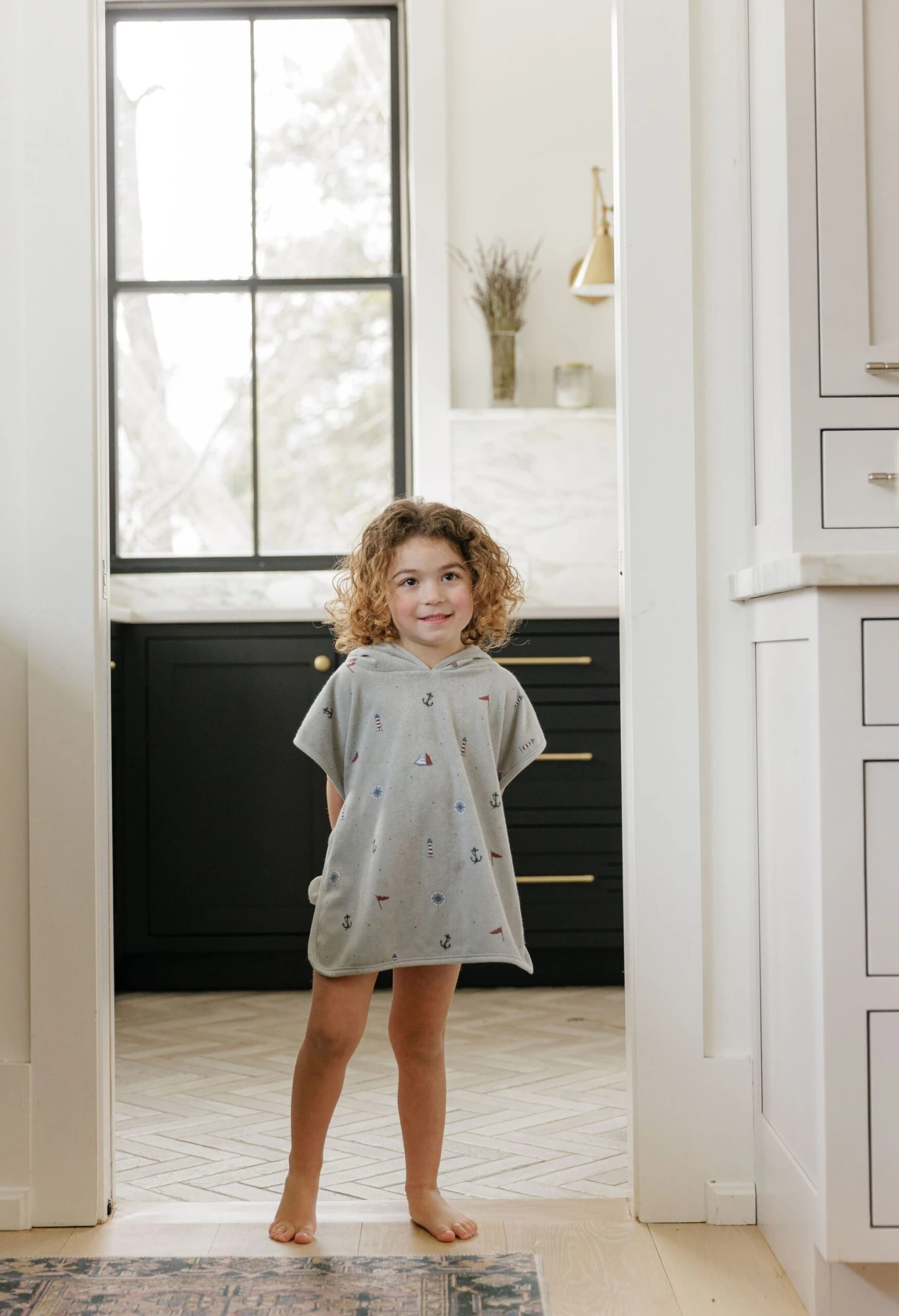 Ely's & Co. Jersey Terry Hooded Poncho 2 Ely's & Co. Jersey Terry Hooded Poncho - Image 2