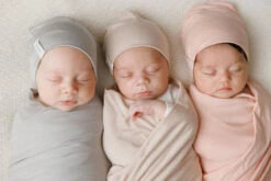 Ely's & Co. Modal Swaddle Blanket And Beanie Hat Gift Set -Megababies USA 3J4A8272