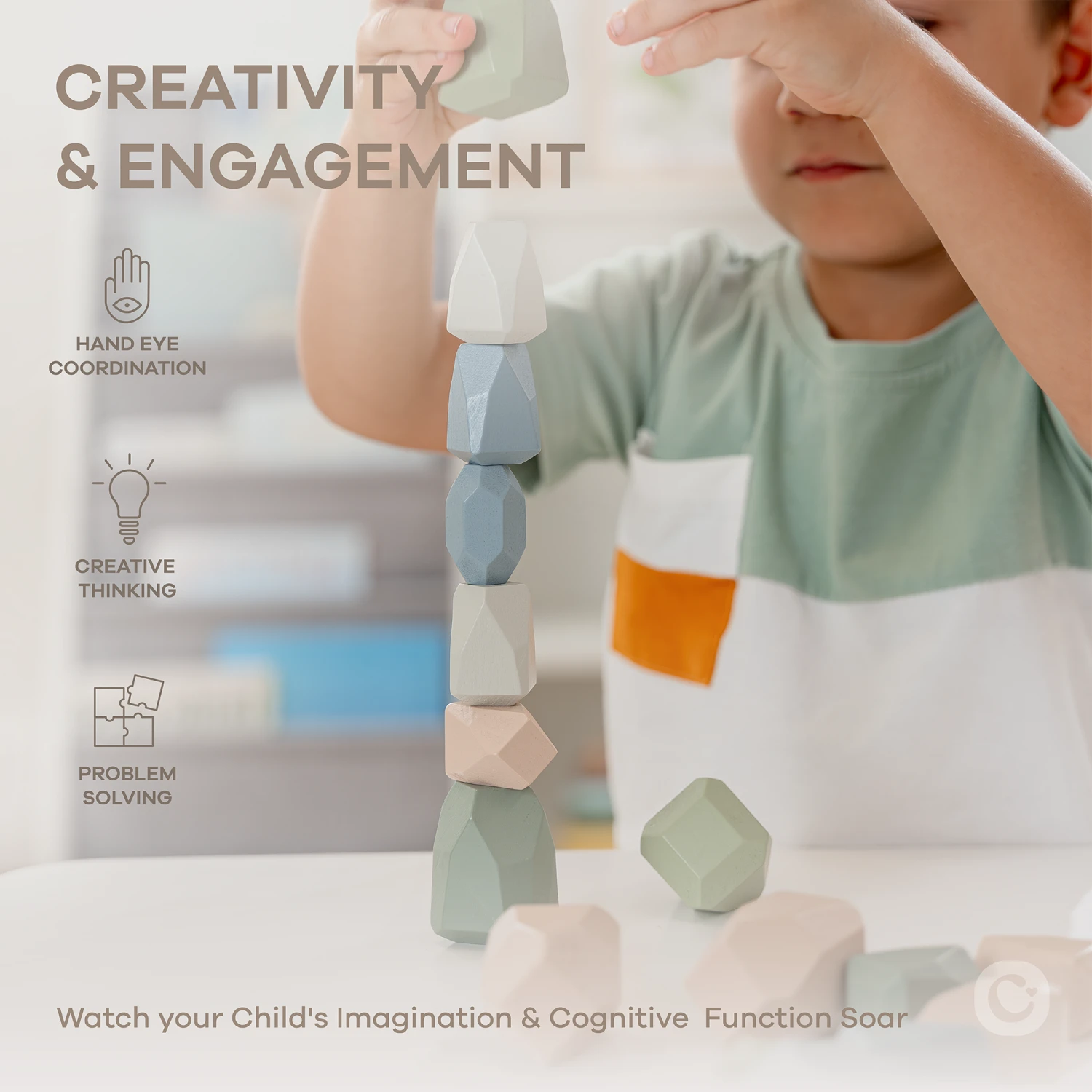 Comfy Cubs Toddler Stacking Blocks 3 Comfy Cubs Toddler Stacking Blocks - Image 3