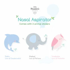 Little Martin's Baby Electric Nasal Aspirator 9 Little Martin's Baby Electric Nasal Aspirator -Megababies USA 3animals sticker NasalBlueO 0315 720x ffc23b11 d3f9 4862 b37b 1d87b1471c10