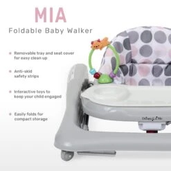 Dream On Me Mia Foldable Baby Walker 20 Dream On Me Mia Foldable Baby Walker -Megababies USA 405X GY graphics 03 scaled 1