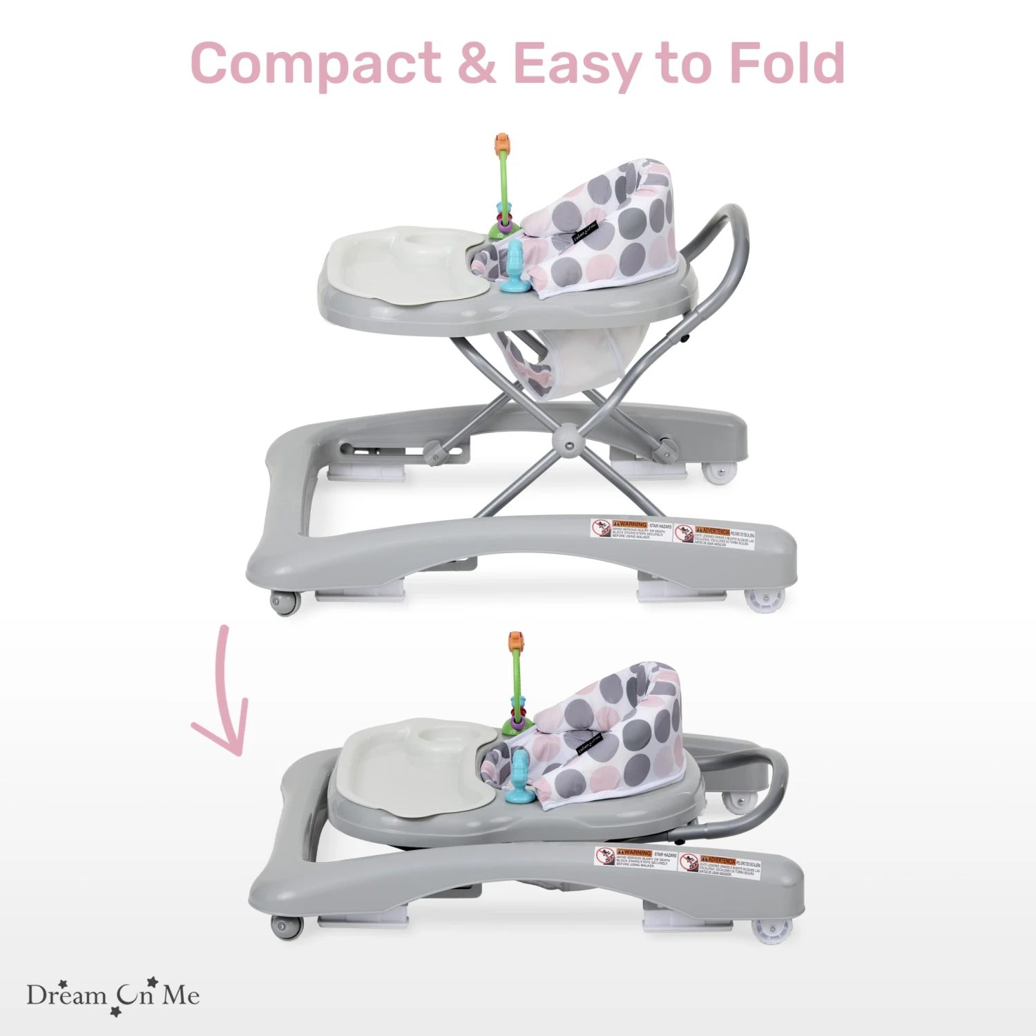 Dream On Me Mia Foldable Baby Walker 3 Dream On Me Mia Foldable Baby Walker - Image 3
