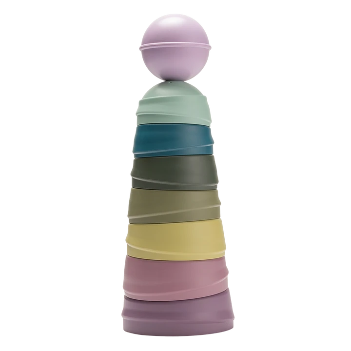 BIBS Wobbly Tower Stacking Toy 1 BIBS Wobbly Tower Stacking Toy