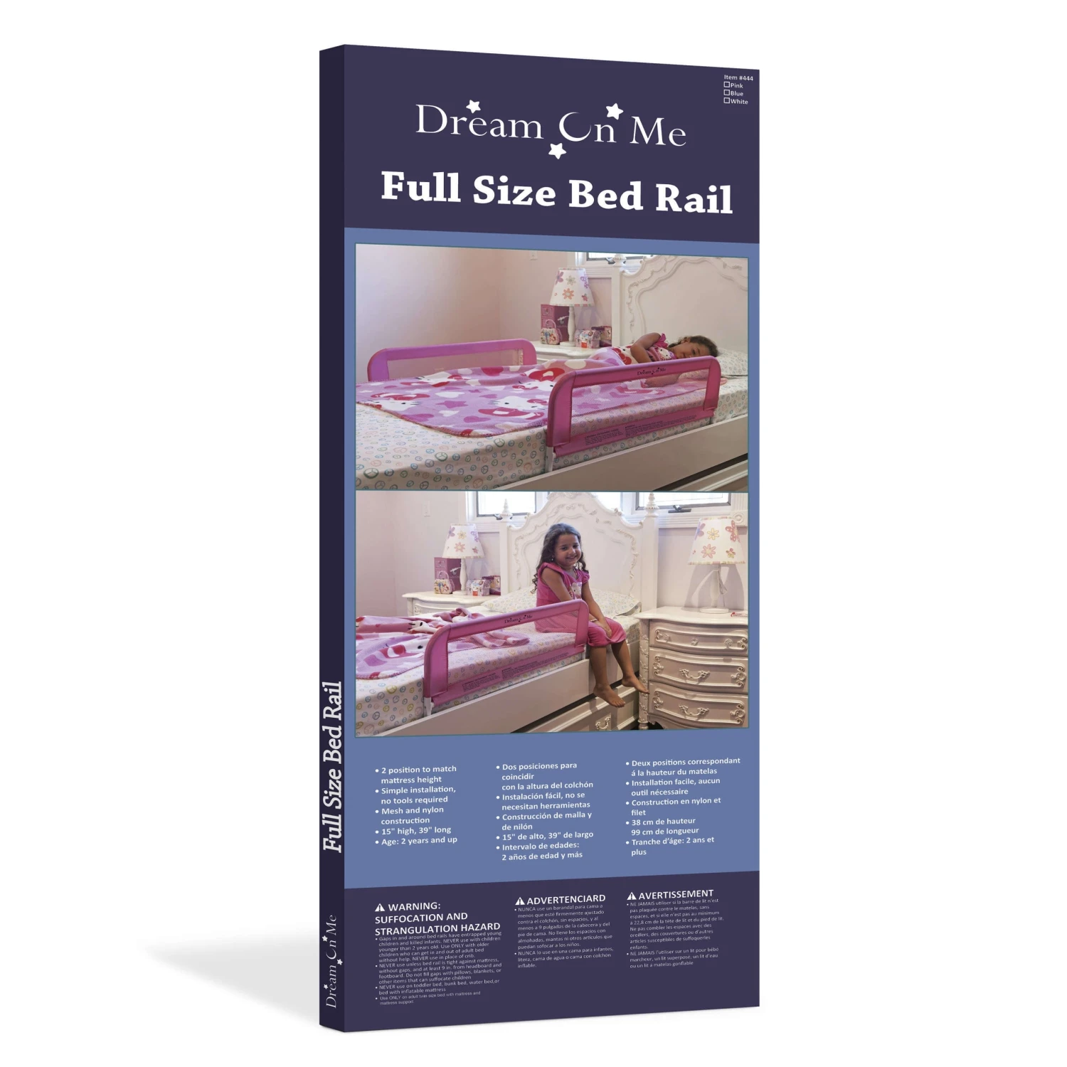 Dream On Me Adjustable Mesh Bed Rail 5 Dream On Me Adjustable Mesh Bed Rail - Image 5