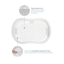 Halo BassiNest Breathable Mattress -Megababies USA 4666 1 DreamWeave BassiNest replacement pad enhanced