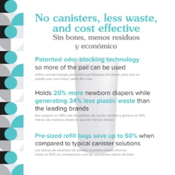 PurePail Diaper Pail -Megababies USA 4 PurePailClassicNocanisters 1b95b47d 0c48 44c8 bf7d 7acaa75fce6e