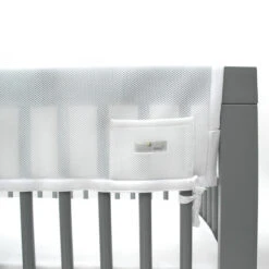 BreathableBaby Mesh Crib RailGuard Teething Cover For Full-Size Crib - Long Panel 10 BreathableBaby Mesh Crib RailGuard Teething Cover For Full-Size Crib - Long Panel -Megababies USA 50601 RailGuard Long Side pocket detail 720x 88d944eb 56c8 4c79 89bd 7557e2d65e12