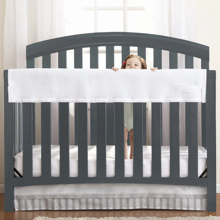 BreathableBaby Mesh Crib RailGuard Teething Cover For Full-Size Crib - Long Panel 1 BreathableBaby Mesh Crib RailGuard Teething Cover For Full-Size Crib - Long Panel