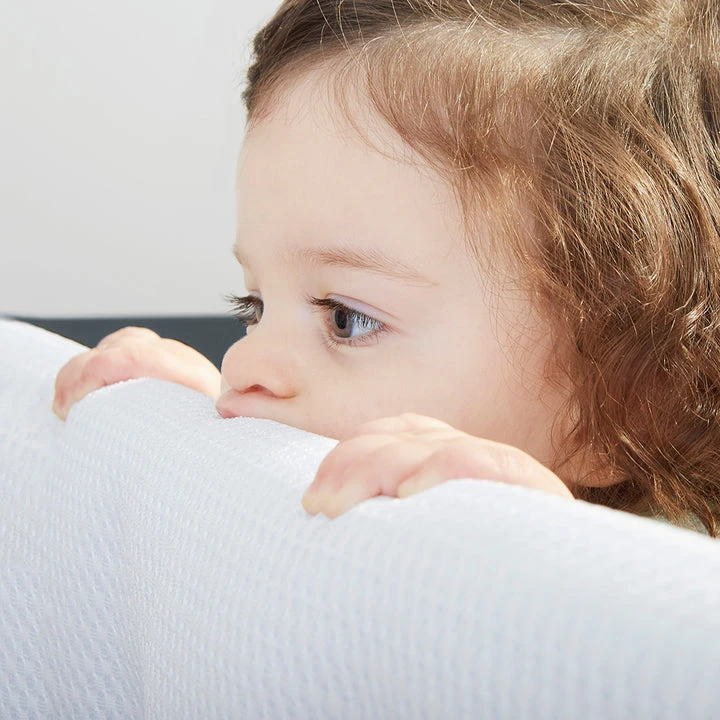 BreathableBaby Mesh Crib RailGuard Teething Cover For Full-Size Crib - Long Panel 4 BreathableBaby Mesh Crib RailGuard Teething Cover For Full-Size Crib - Long Panel - Image 4