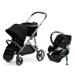 Cybex Gazelle S/ Aton 2 Travel System -Megababies USA 521001513 1 GazelleS Aton2 TravelSystem DeepBlack