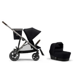 Cybex Gold Gazelle S Complete Stroller + S Cot -Megababies USA 521001547 1 CYBEX GazelleS CompleteStroller DeepBlack