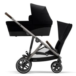 Cybex Gold Gazelle S Complete Stroller + S Cot -Megababies USA 521001547 2 CYBEX GazelleS CompleteStroller DeepBlack