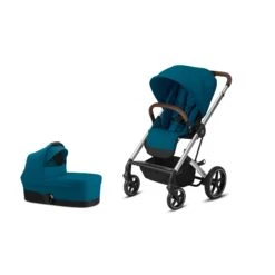 Cybex Gold Balios S Lux Complete Stroller + Cot S -Megababies USA 521003407 1 CYBEX BaliosSLux CompleteStroller RiverBlue