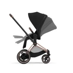 Cybex E-Priam 2 Complete Stroller - Customize Your Own Style -Megababies USA 521003947 8 CYBEX ePRIAM Frame RoseGold StandingFold 10ff458b a90f 4fec 89ab 92fbe2317d73