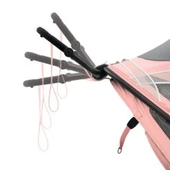 Cybex Sport Avi Jogging Stroller -Megababies USA 521004385 6 CYBEX AVI BlackPink SilverPink AdjustableHandlebar