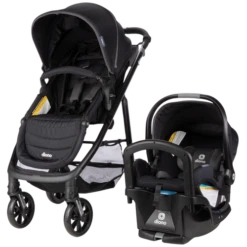 Diono Quantum 4 3-in-1 Travel System With LiteClik 30 R SafePlus Infant Car Seat & Base