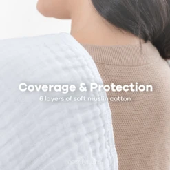 Comfy Cubs Muslin Cotton Burp Cloths -Megababies USA 5WhiteMBCShoulder2000X2000 4f4f77a9 8f74 4ea8 8fc5 6025fdd2e4df