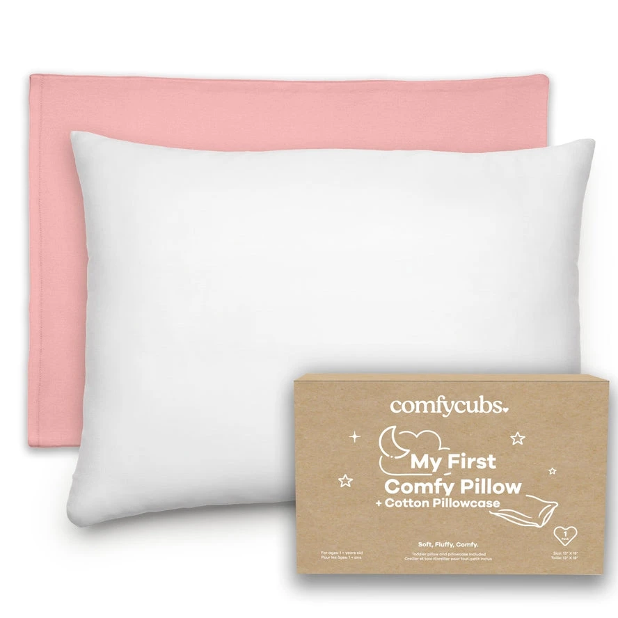 Comfy Cubs Toddler Pillow With Soft Muslin Cotton Pillowcase 1 Comfy Cubs Toddler Pillow With Soft Muslin Cotton Pillowcase