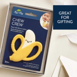 Itzy Ritzy Chew Crew Silicone Teether 16 Itzy Ritzy Chew Crew Silicone Teether -Megababies USA 60450160501 Itzy Ritzy Teether Chew Crew Banana 05