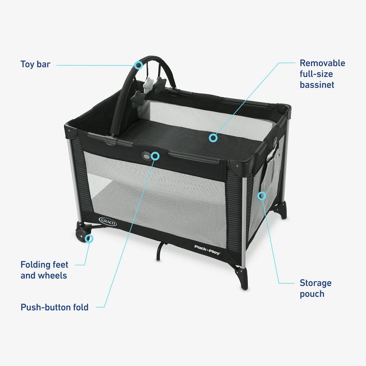 Graco Pack 'n Play On The Go 2-Level Playard 6 Graco Pack 'n Play On The Go 2-Level Playard - Image 6