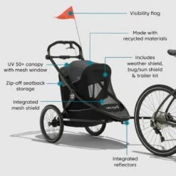 Baby Jogger City Prix Jogger X Bike Trailer -Megababies USA 6092132c d3c5 3bd3 bbe9 76c19de8d33e
