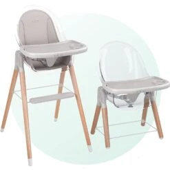 Children Of Design 6-in-1 Deluxe High Chair With Seat Cushion
