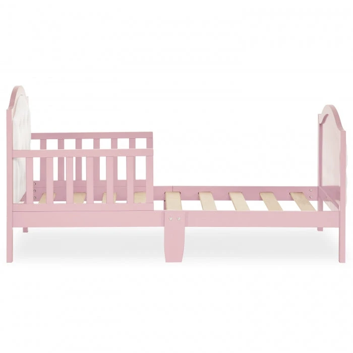 Dream On Me Zinnia Faux Leather Fabric Toddler Bed 3 Dream On Me Zinnia Faux Leather Fabric Toddler Bed - Image 3