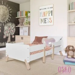 Dream On Me Osko 3-in-1 Convertible Toddler Bed -Megababies USA 6251 NWHITE Graphic 08 scaled 1