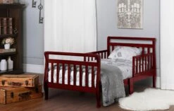 Dream On Me Sleigh Toddler Bed -Megababies USA 642 C Cherry Sleigh Toddler Bed RS