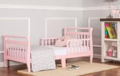 Dream On Me Sleigh Toddler Bed -Megababies USA 642 P Pink Sleigh Toddler Bed RS