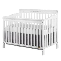 Dream On Me Ashton 5 In 1 Convertible Crib -Megababies USA 660 W Crib Side Silo
