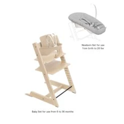 Stokke Tripp Trapp High Chair² With Newborn Set 22 Stokke Tripp Trapp High Chair² With Newborn Set -Megababies USA 661100 Natural 2